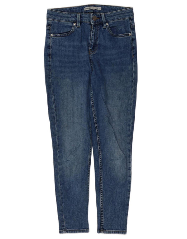 OASIS Womens Skinny Jeans UK 10 Small W28 L25 Blue Cotton