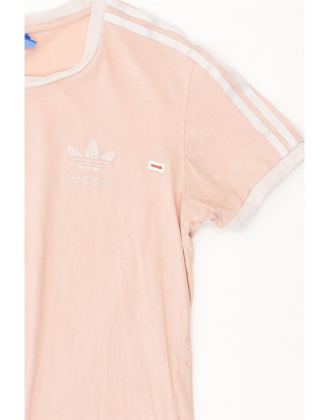 ADIDAS Womens T-Shirt Top UK 10 Small  Pink Cotton | Vintage Adidas | Thrift | Second-Hand Adidas | Used Clothing | Messina Hembry 