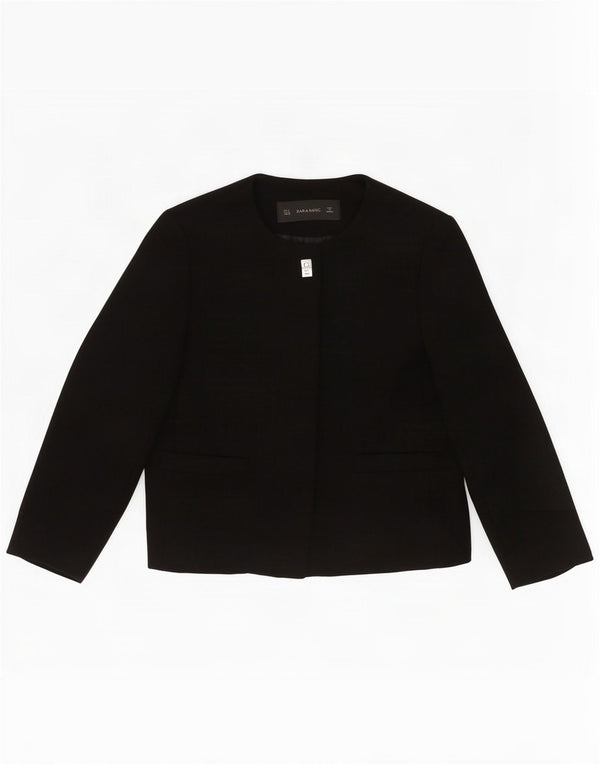 Zara Γυναικείο σακάκι 1 κουμπιού Blazer UK 12 Medium Black