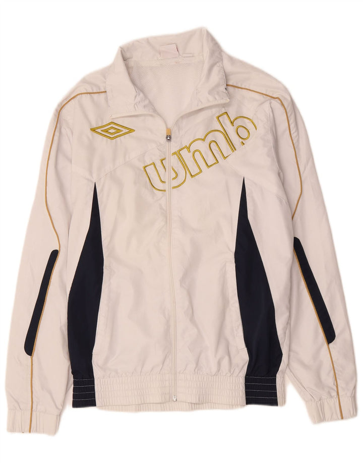 Ανδρική φόρμα γυμναστικής γραφική Umbro Μπουφάν με μικρό λευκό χρώμα πολυεστέρα