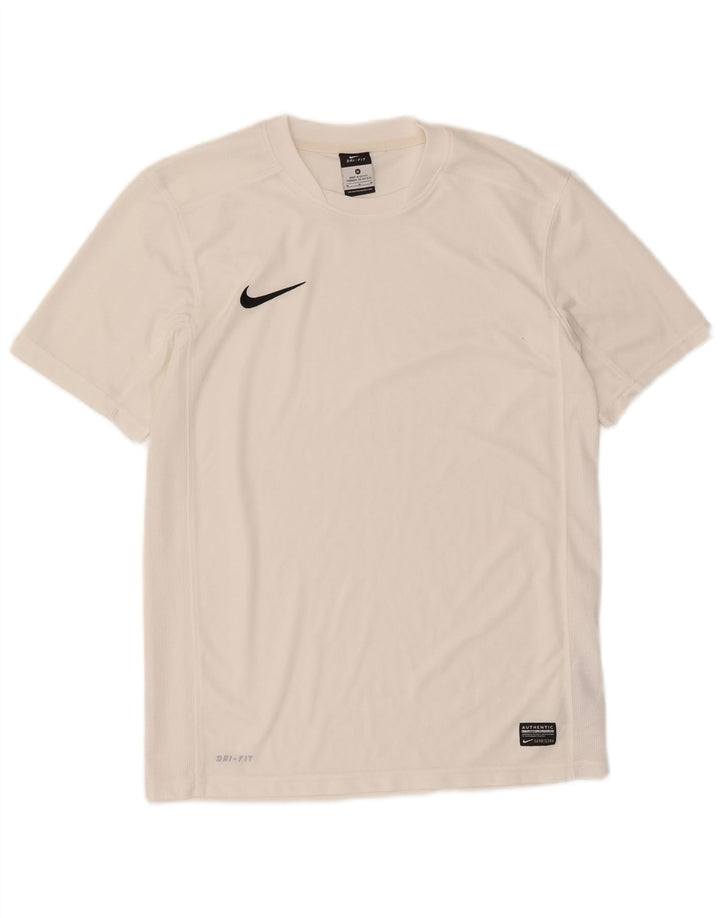 Ανδρικό T-Shirt Nike Dri Fit, μεσαίο λευκό πολυεστέρας