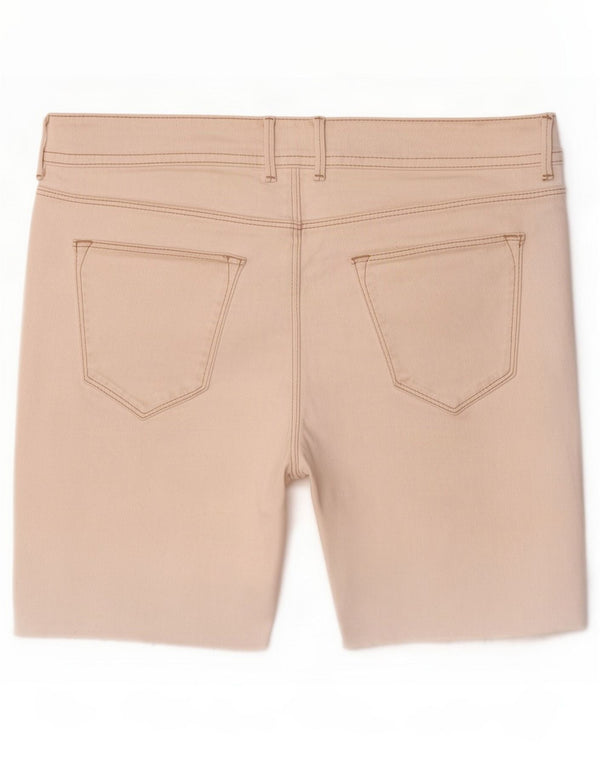 Massimo Dutti Γυναικείο τζιν σορτς EU 38 Small W28 Λευκό βαμβακερό