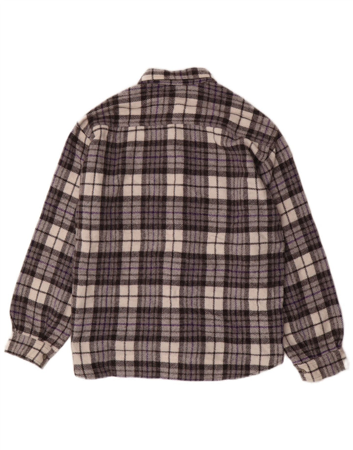 MAZZONETTO Ανδρικό Φανελένιο Πουκάμισο Μικρό Γκρι μαλλί