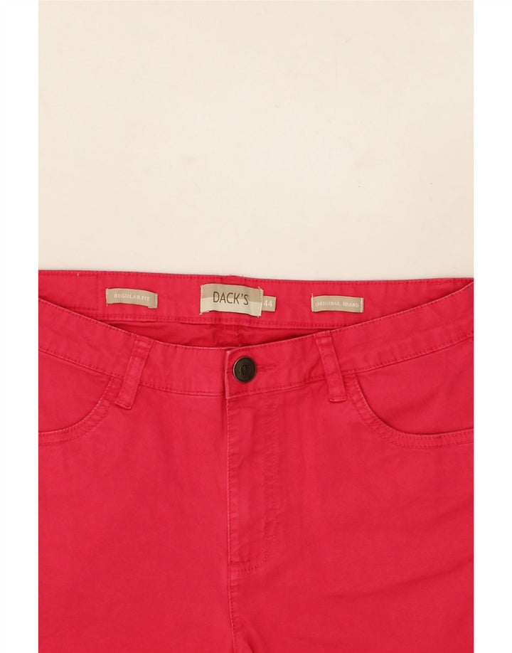 DACK'S Womens Regular Fit Casual Shorts IT 44 Medium W28 Pink Cotton Vintage Dack's and Second-Hand Dack's from Messina Hembry 