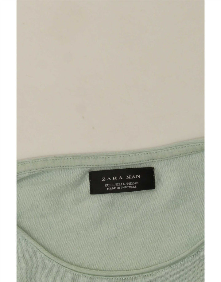 Ανδρικό T-Shirt Zara Top Large Green