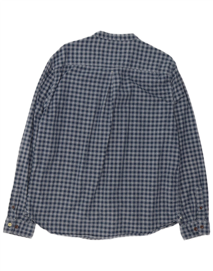 White Stuff Ανδρικό πουκάμισο Classic Fit XL Blue Gingham Cotton