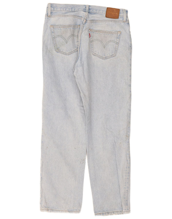 Levi's Womens 501 Straight Jeans W28 L30 Blue Cotton
