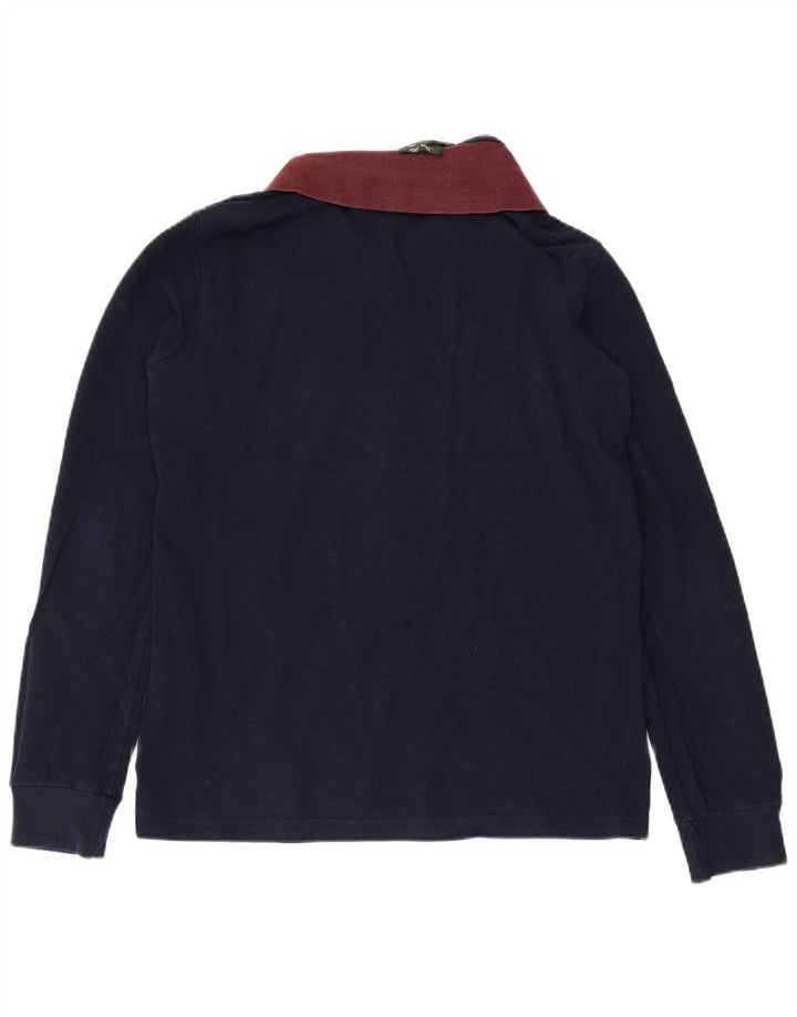 Fred Perry Ανδρικό μακρυμάνικο μπλουζάκι πόλο με λεπτή εφαρμογή, βαμβακερό μπλε ναυτικό