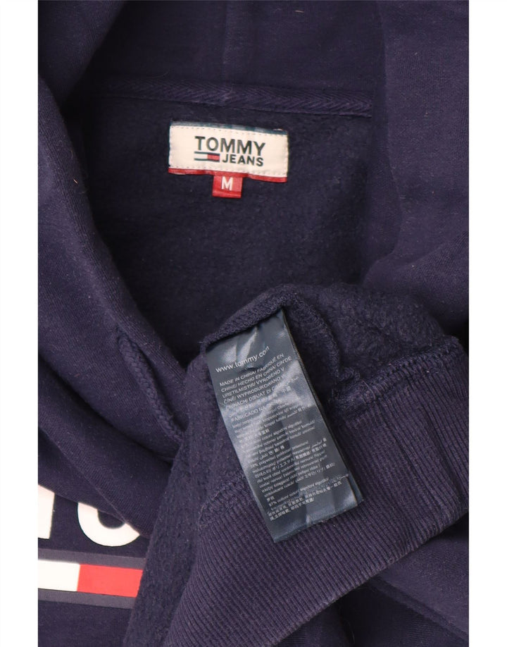 TOMMY HILFIGER Γυναικείο Hoodie Jumper UK 14 Medium Navy Blue