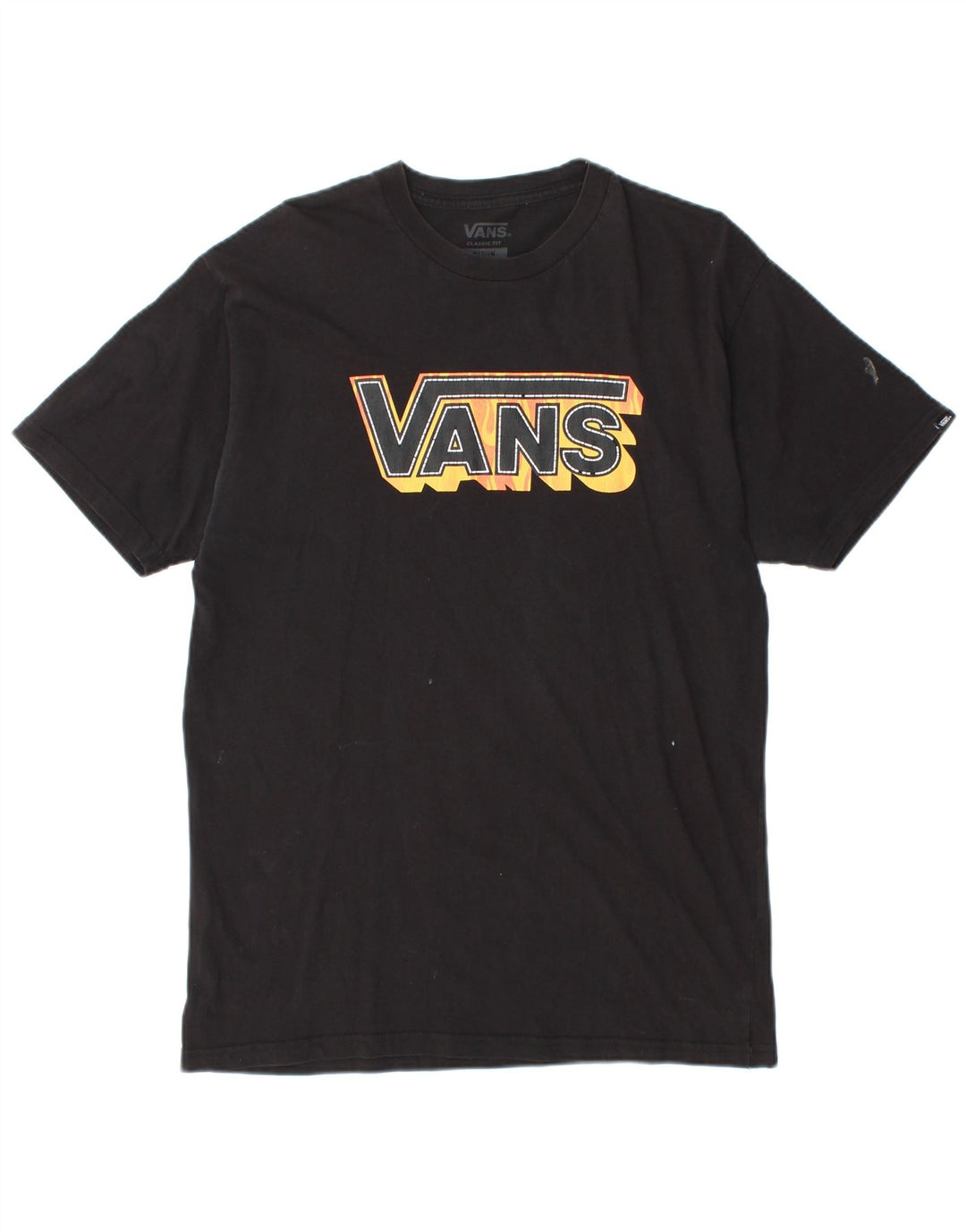 Ανδρικό γραφικό μπλουζάκι VANS Classic Fit Top Μεσαίο Μαύρο
