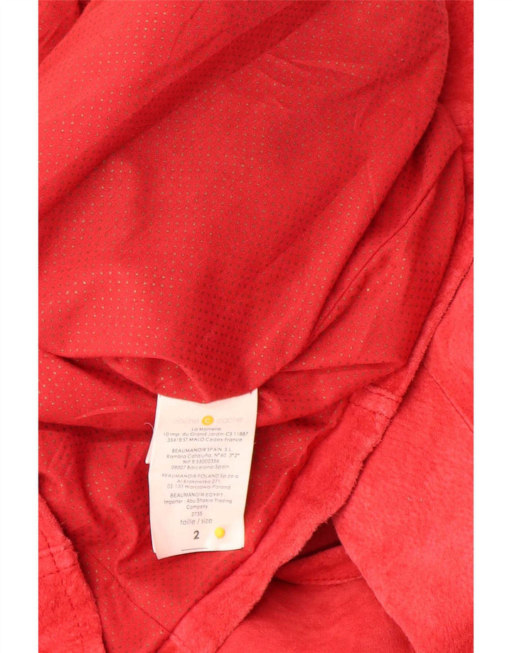 Cache Γυναικείο Suede Jacket US 2 XS Red Leather
