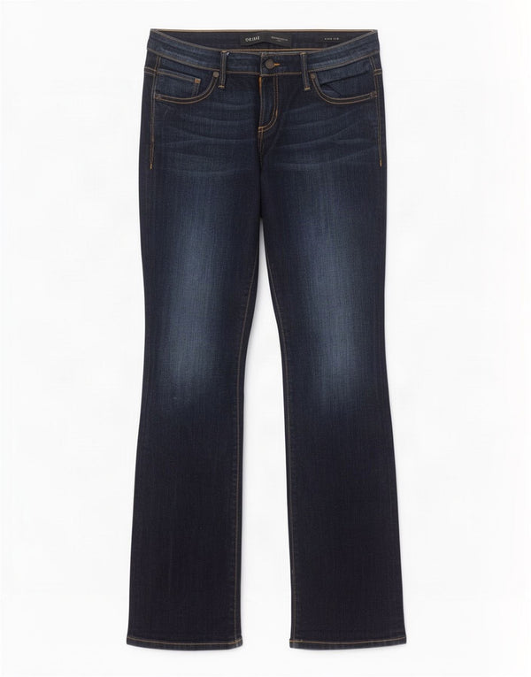Γυναικείο τζιν με χαμηλό μπότα Guess W29 L33, Navy Blue Cotton
