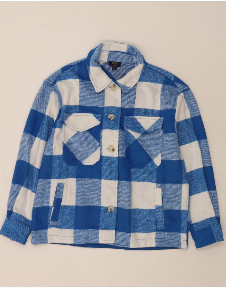 OVS Girls Flannel πουκάμισο 13-14 ετών Blue Check Polyester