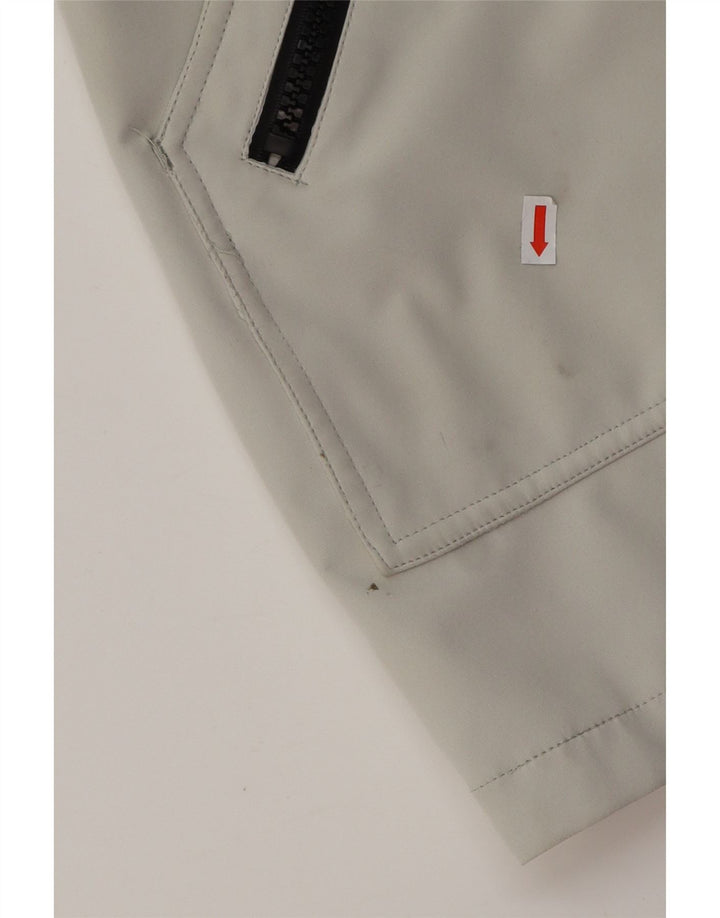 CALVIN KLEIN Γυναικείο παλτό με κουκούλα αντιανεμικό UK 16 μεγάλο γκρι πολυεστέρας