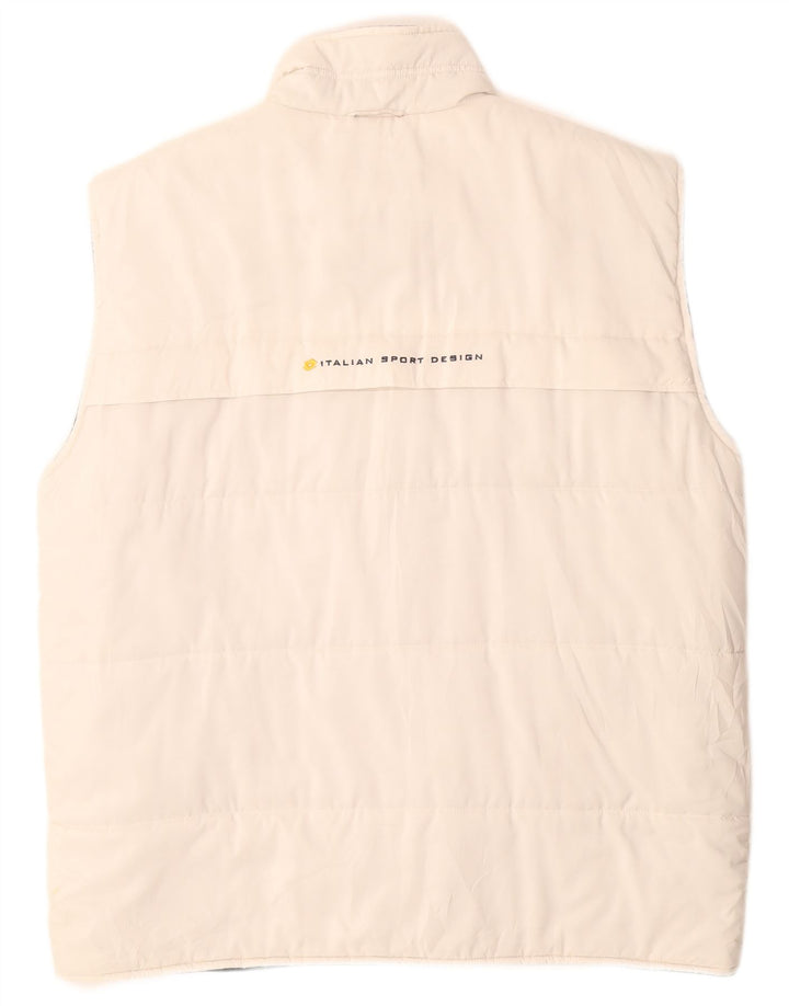 LOTTO Ανδρικό γραφικό Gilet IT 52 XL Λευκός Πολυεστέρας