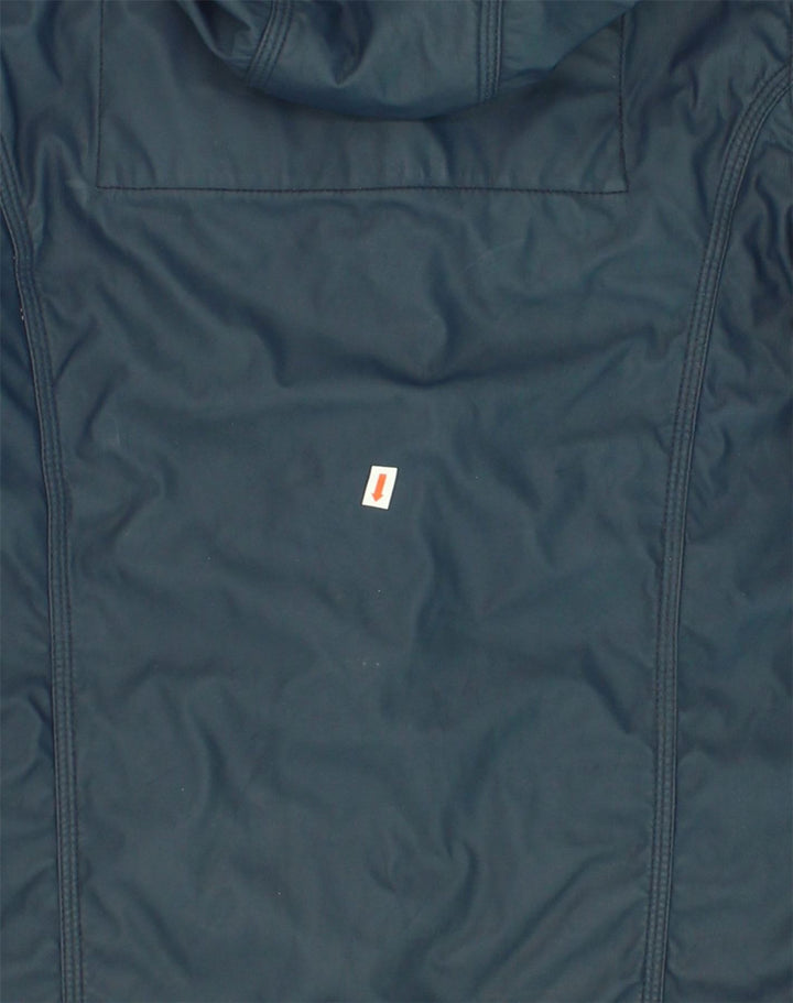 SUPERDRY Womens Hooded Duffle Jacket UK 6 XS Navy Blue Polyester | Vintage Superdry | Thrift | Second-Hand Superdry | Used Clothing | Messina Hembry 