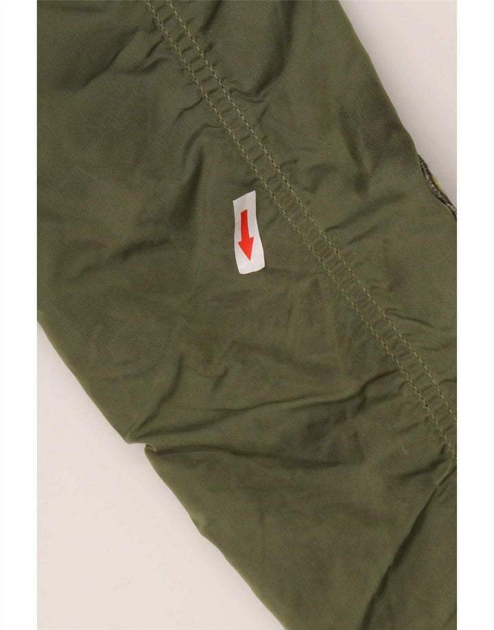 Alpha Industries Γυναικείο Graphic Bomber Jacket UK 6 XS Green Nylon