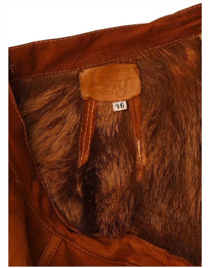 Γυναικεία Suede Φούστα Lesy IT 46 Large W27 Δερμάτινη