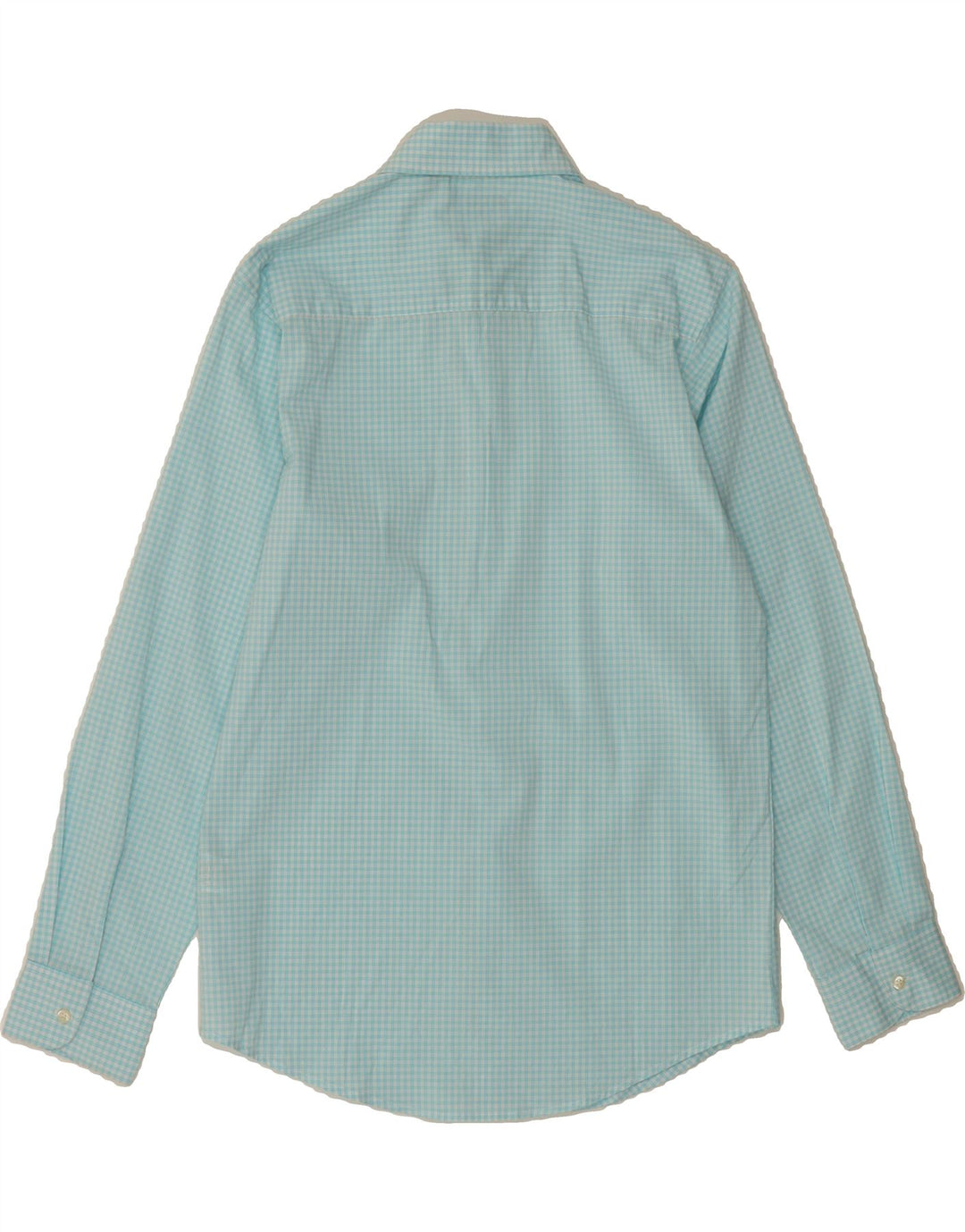 CHAPS Boys Stretch Shirt 14-15 Years Large Blue Check Cotton Classic Vintage Chaps and Second-Hand Chaps from Messina Hembry 