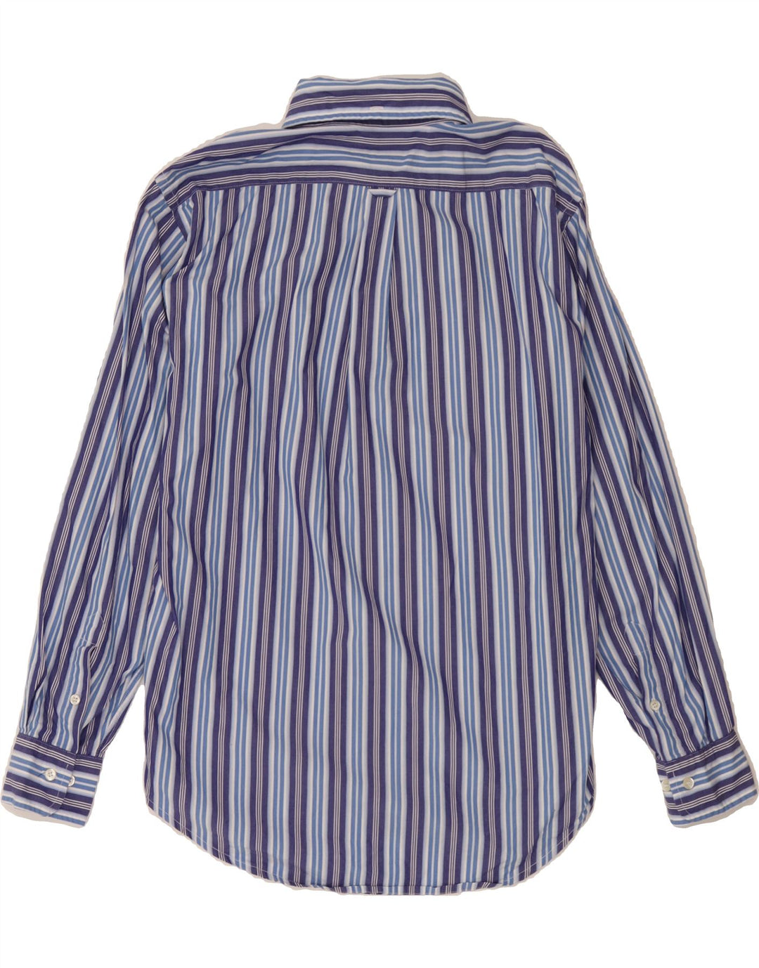 HENRY COTTONS Mens Shirt Size 41 Large Blue Striped Cotton Vintage Henry Cottons and Second-Hand Henry Cottons from Messina Hembry 