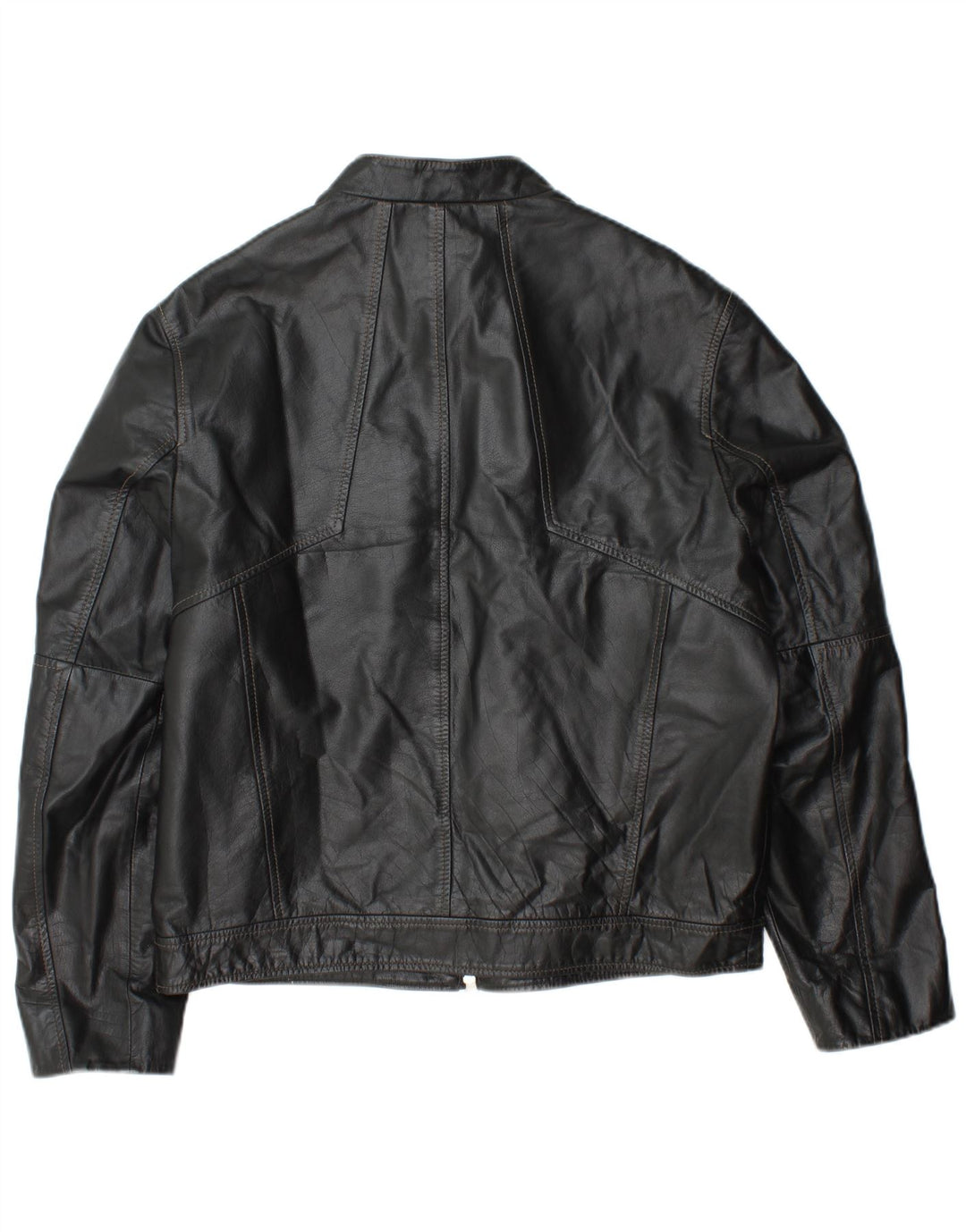 DAVID MAYER Ανδρικό Δερμάτινο Μπουφάν UK 38 Medium Black Leather