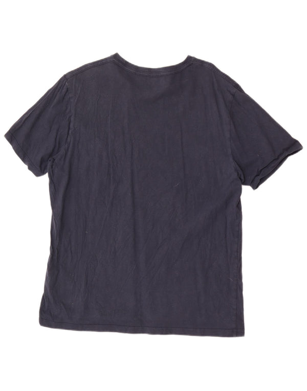 Ανδρικό T-shirt με κανονική εφαρμογή All Saints Top XL Navy Blue Cotton