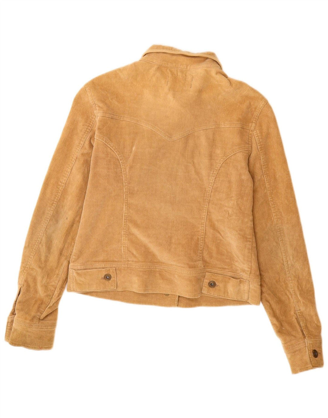 A Wear Womens Corduroy Jacket UK 12 Medium Beige Cotton