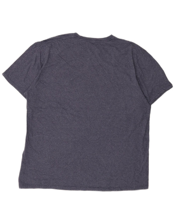 Ανδρικό γραφικό μπλουζάκι Quiksilver Premium Fit Top XL Navy Blue από βαμβάκι