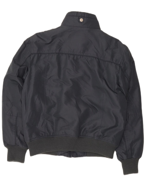 Vintage Ανδρικό Bomber Jacket UK 38 Medium Grey Polyester