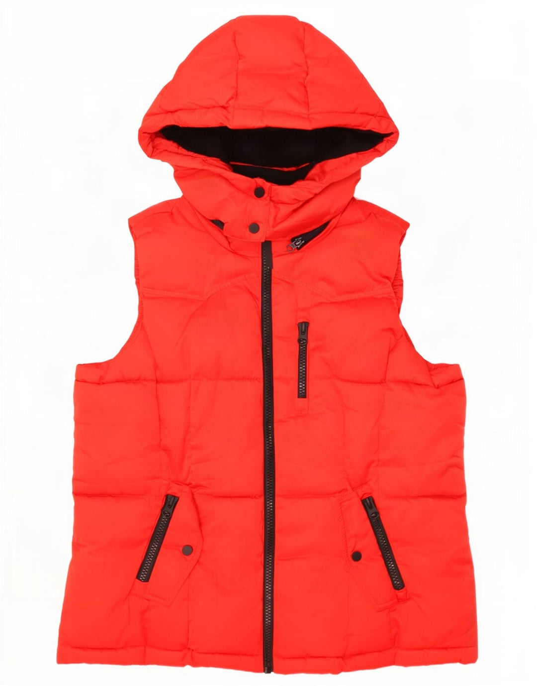 Marks & Spencer Γυναικεία κουκούλα με επένδυση Gilet UK 18 XL κόκκινο πολυεστέρας