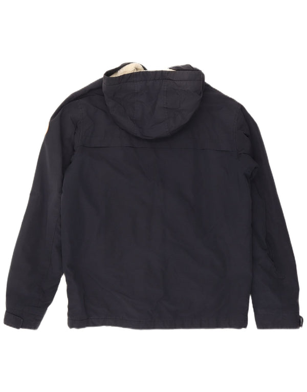 Ανδρικό τζάκετ με κουκούλα Quiksilver UK 36 Small Navy Blue από βαμβάκι
