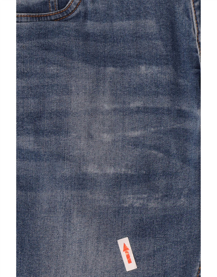 Dack's Crop Slim Jeans IT 46 Large W30 L24 Μπλε βαμβακερό