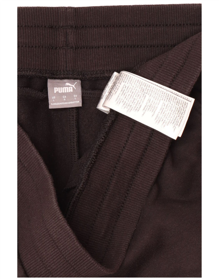 Puma Γυναικείο Ανεμοδιακό Παντελόνι UK 14 μεγάλο μαύρο βαμβακερό