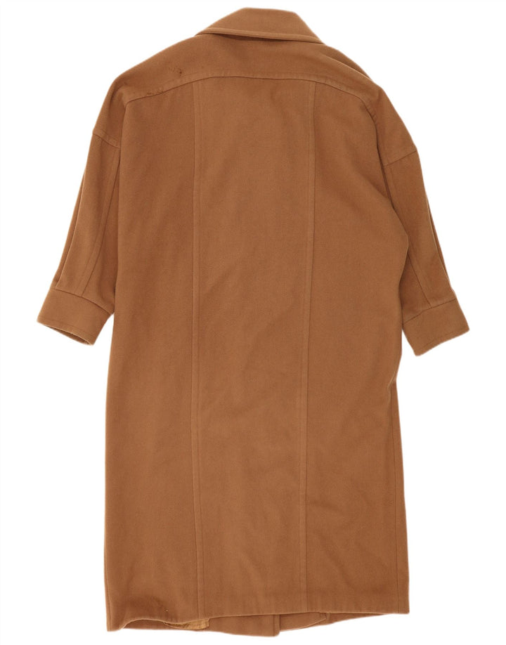Vintage Γυναικείο Oversized Πανωφόρι UK 14 Large Brown Wool