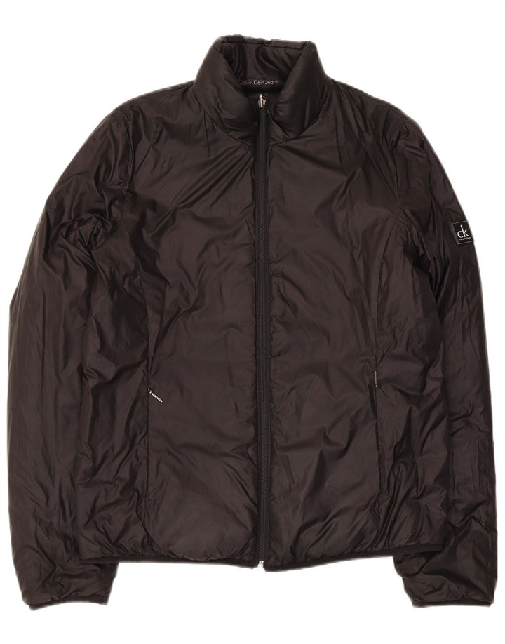 Calvin Klein Jeans Γυναικείο Reversible Jacket UK 14 Medium Black Polyamide