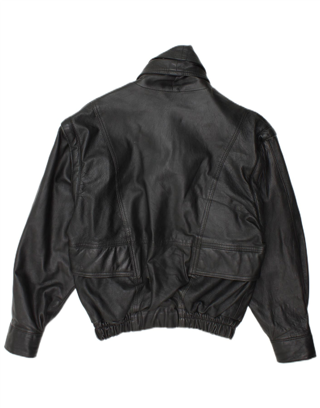 Vintage Ανδρικό Δερμάτινο Μπουφάν UK 38 Medium Black Leather