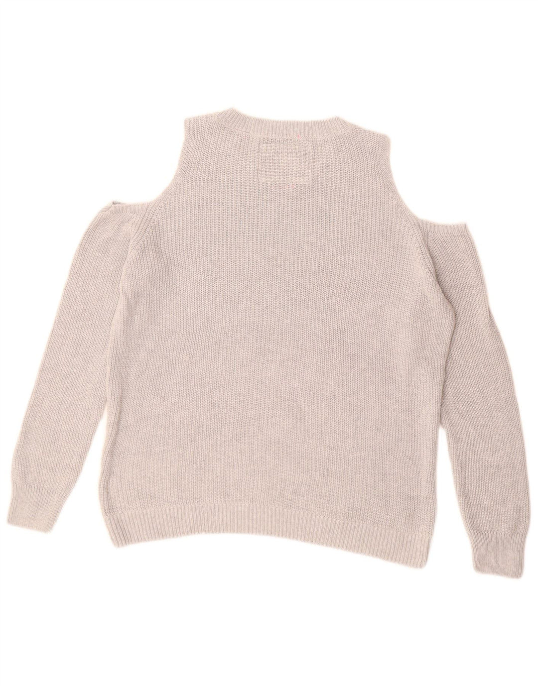 SUPERDRY Γυναικείο γραφικό πουλόβερ με λαιμόκαυστο UK 14 Medium Grey