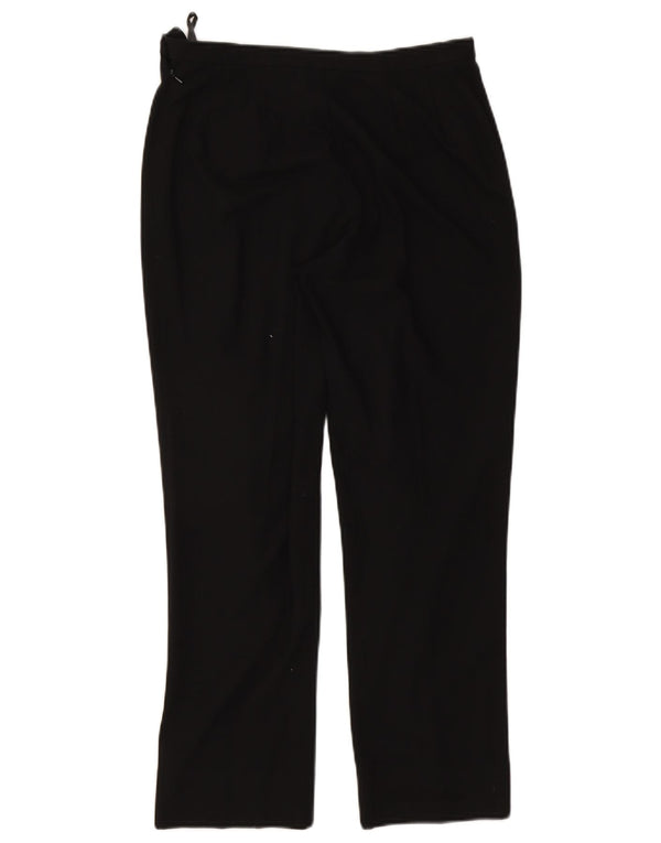 Marks & Spencer Γυναικείο ίσιο casual παντελόνι UK 12 Medium W30 L27 μαύρο