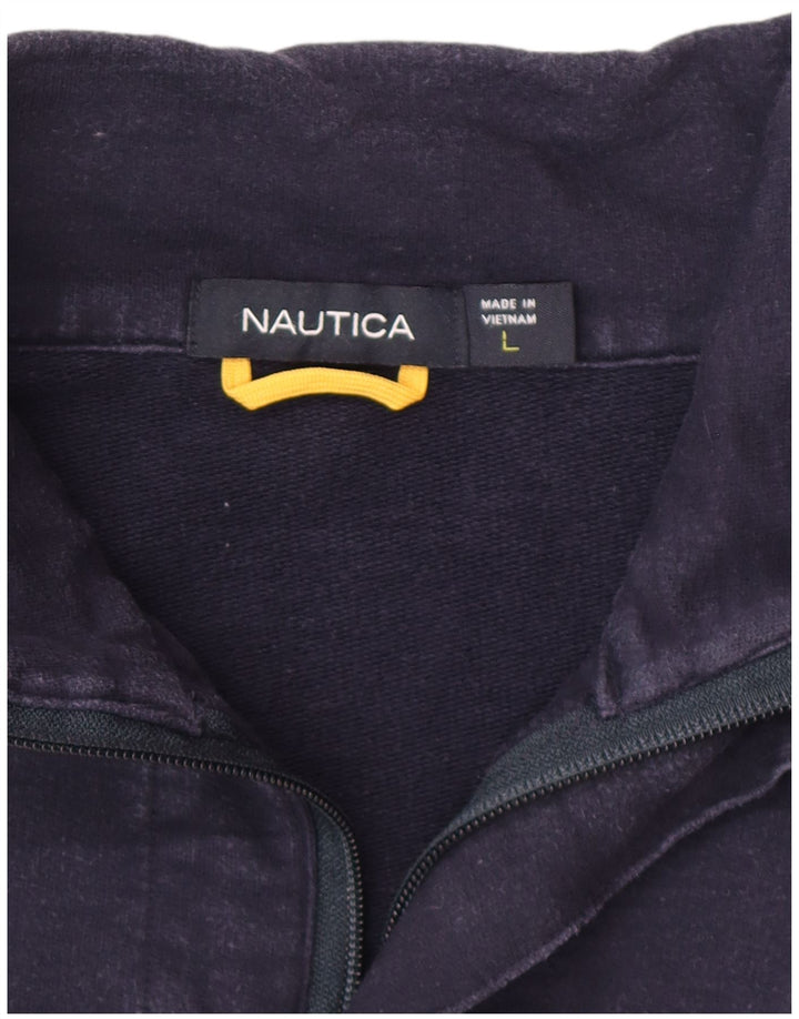 Ανδρικό γραφικό φούτερ Nautica Jumper Large White Colourblock
