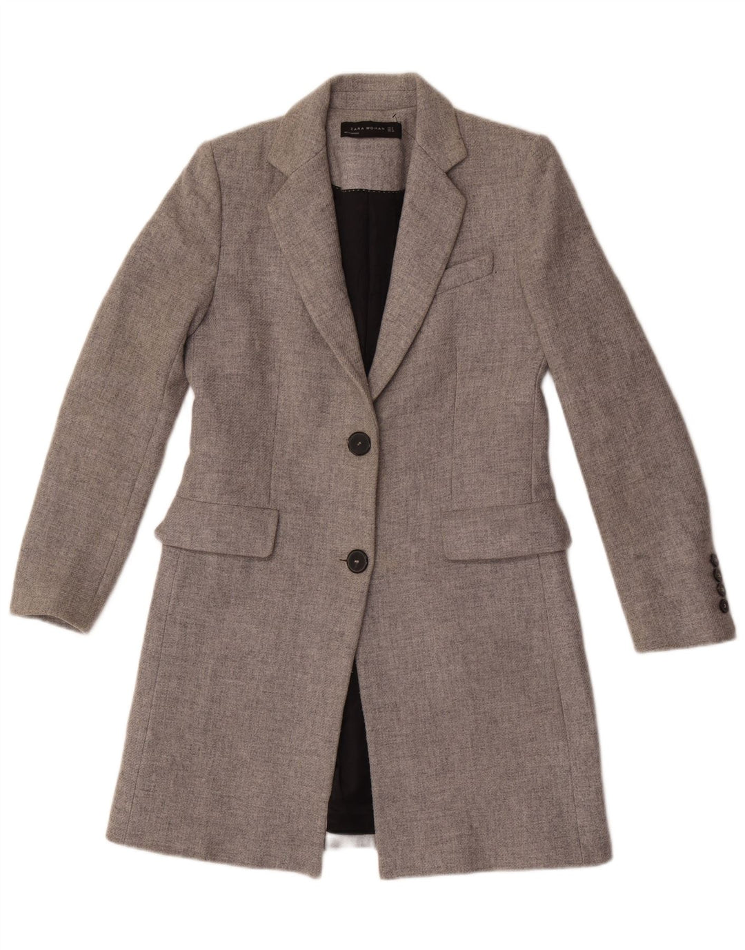 Zara Γυναικείο Παλτό UK 10 Small Grey