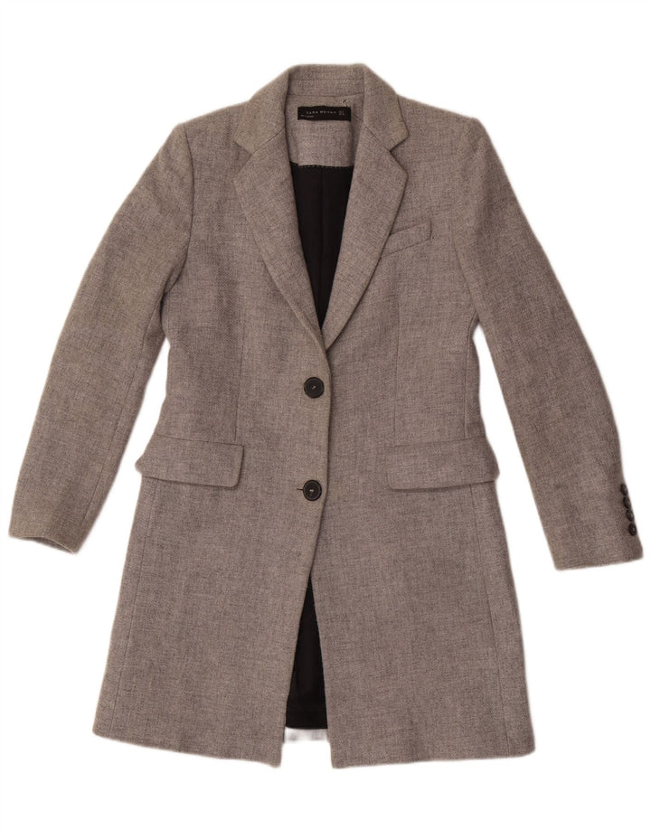 Zara Γυναικείο Παλτό UK 10 Small Grey