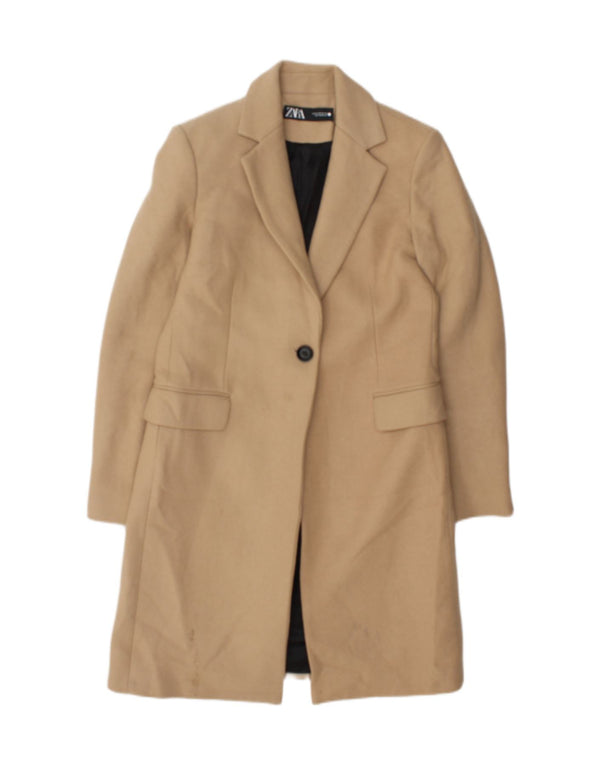 Zara Γυναικείο Πανωφόρι UK 6 XS Μπεζ
