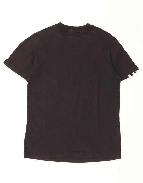 Γυναικείο γραφικό μπλουζάκι ADIDAS Top UK 8 Small μαύρο βαμβακερό