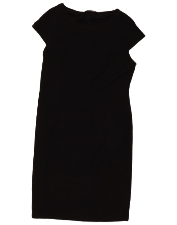 Γυναικείο φόρεμα με θήκη Marks & Spencer UK 18 XL μαύρο πολυεστέρα