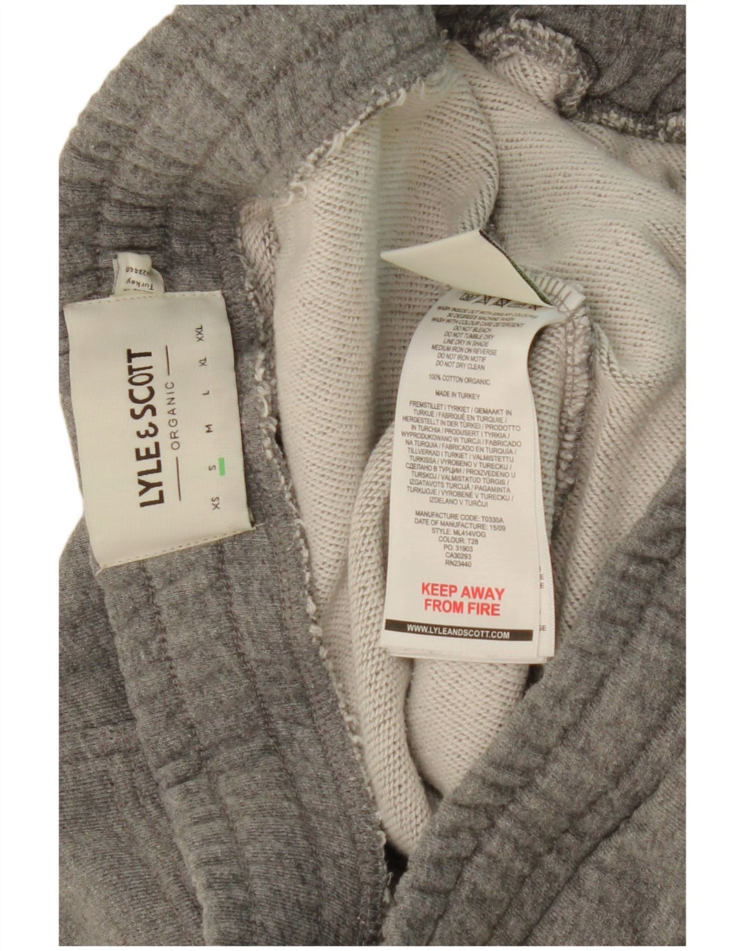 Ανδρικό αθλητικό σορτς LYLE & SCOTT Μικρό Γκρι Βαμβακερό