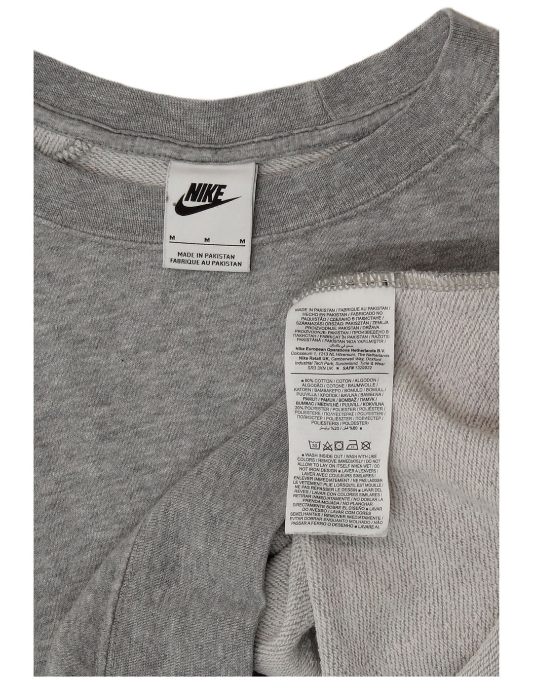 Γυναικείο φούτερ Nike με χαλαρή εφαρμογή Jumper UK 12 Μεσαίο γκρι βαμβακερό