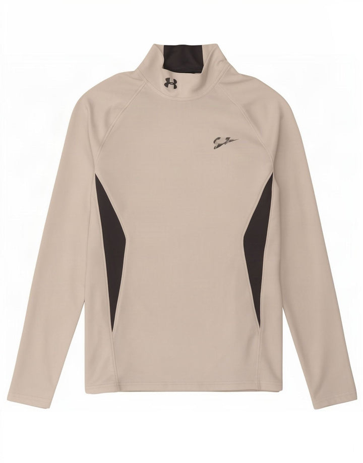 Under Armour Ανδρικό Cold Gear Top Μακρύ μανίκι μικρό λευκό χρώμα