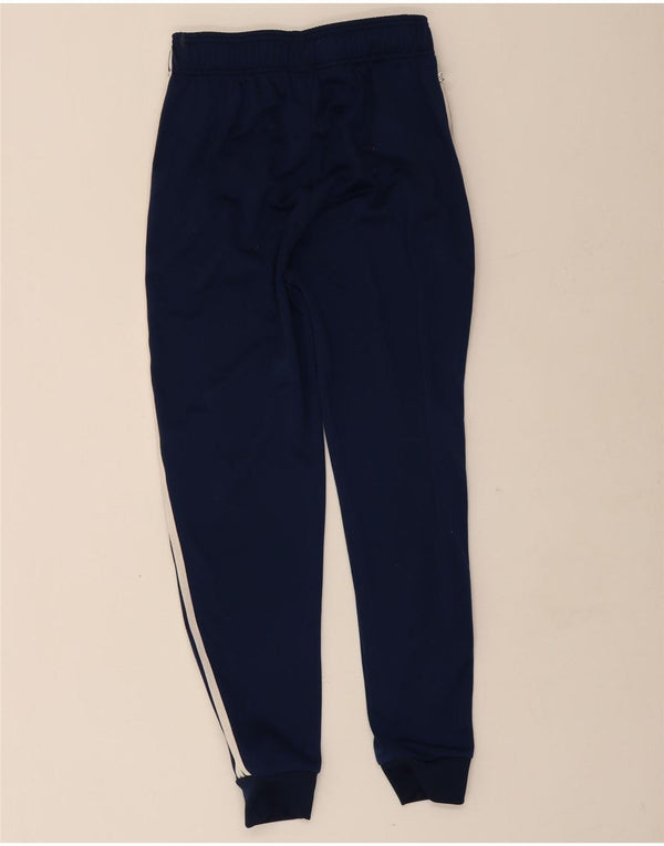 Adidas Boys Tracksuit Trousers Joggers 13-14 Years Navy Blue Polyester