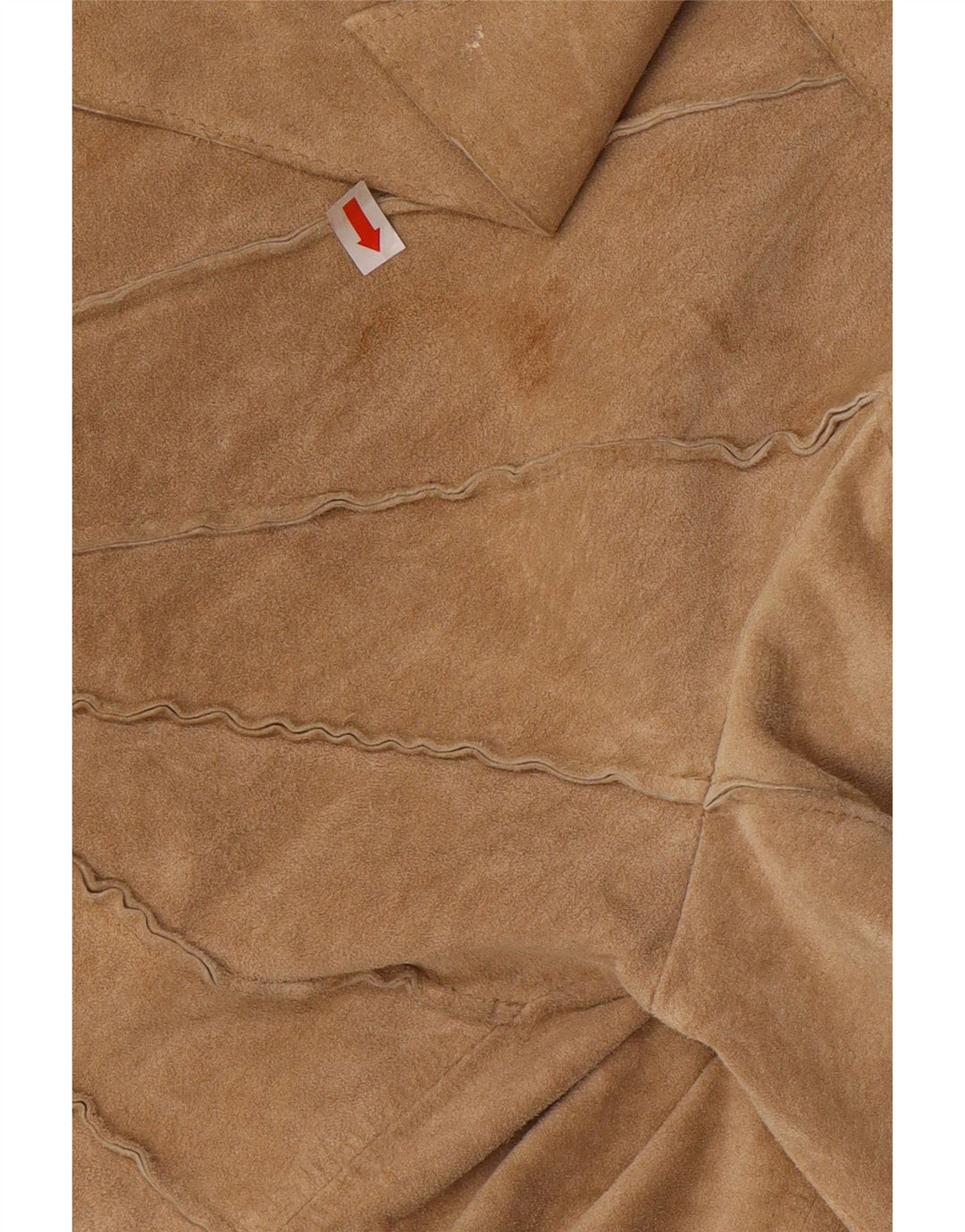 Rene Derhy Γυναικείο Open Suede Jacket UK 12 Medium Beige Leather