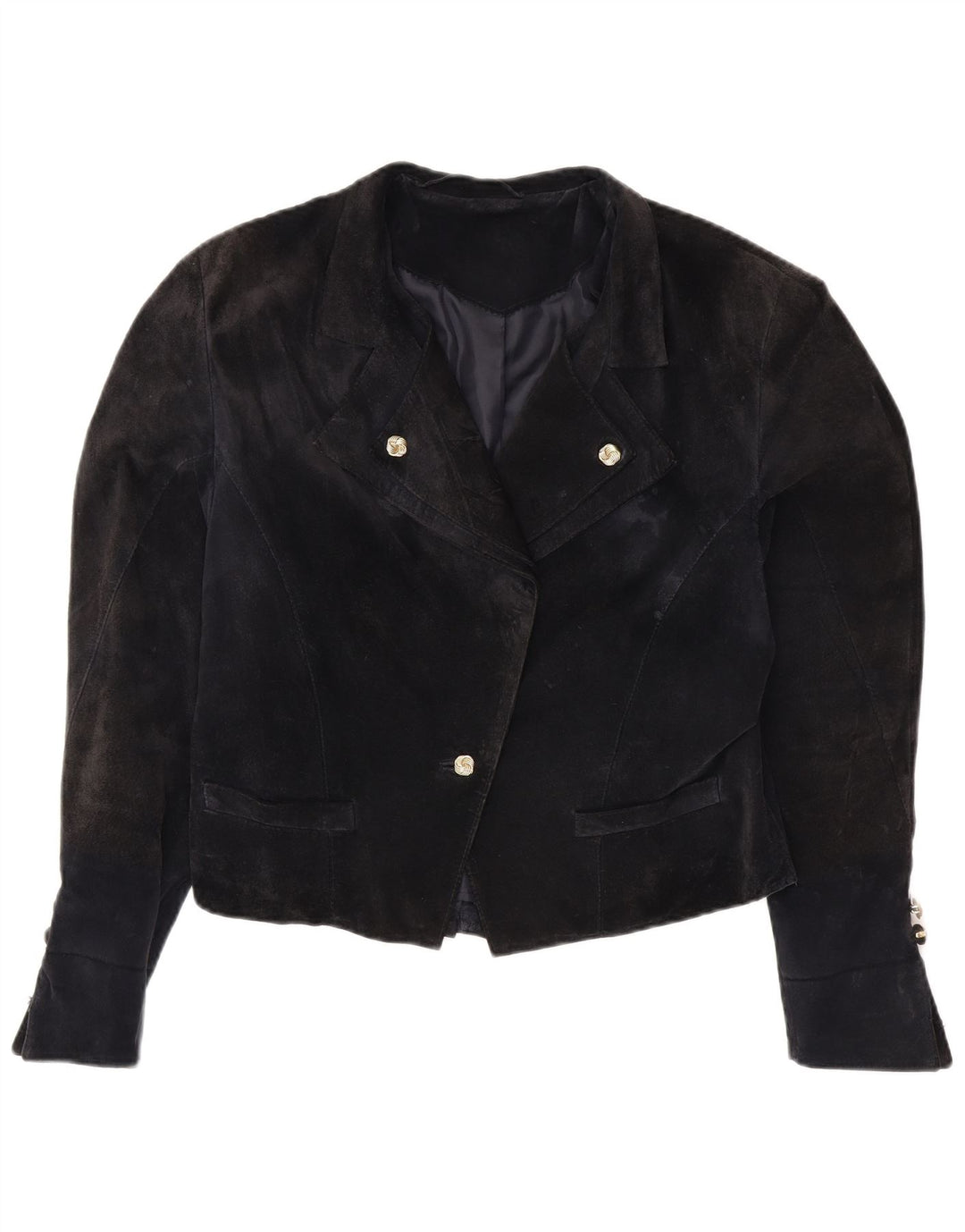 VINTAGE Γυναικείο σακάκι σακάκι με 1 κουμπί UK 14 μεσαίο ναυτικό μπλε βισκόζη